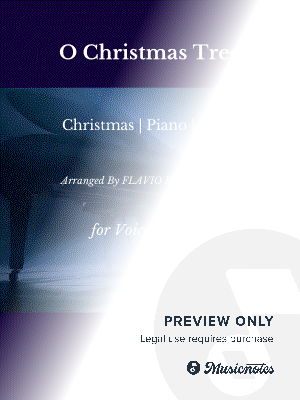 O Christmas Tree (O Tannenbaum) for Voice and Piano Accompaniment