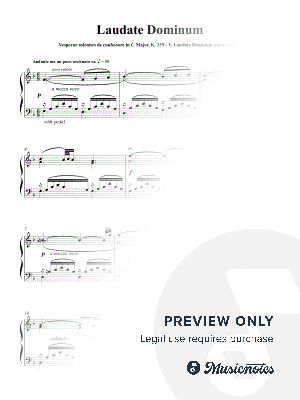 Vesperae solennes de confessore in C Major, K. 339: V. Laudate Dominum omnes gentes (As played by Víkingur Ólafsson)