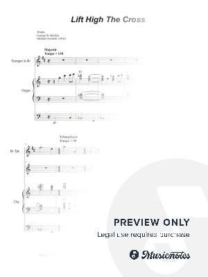 Lift High The Cross (Vocal solo) by Stephen DeCesare - Sheet Music