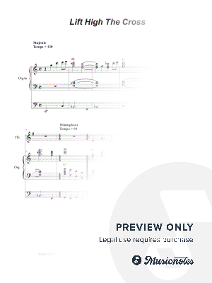 Lift High The Cross (French Horn solo and Organ) by Stephen DeCesare - Sheet Music