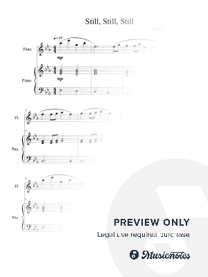 Still, Still, Still (Flute Solo) with piano accompaniment by B. C. Dockery - Sheet Music