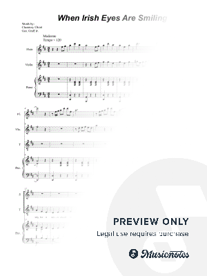 When Irish Eyes Are Smiling (2-part choir - (Soprano & Tenor)