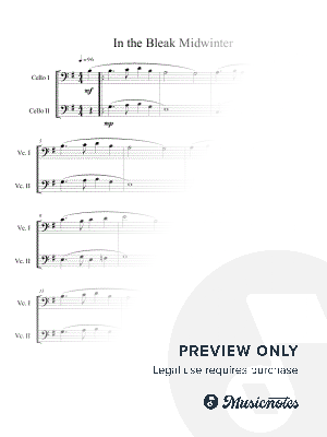  In the Bleak Midwinter (Cello Duet)