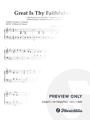 Great Is Thy Faithfulness