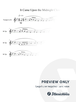 It Came Upon the Midnight Clear (Trumpet Solo) by B. C. Dockery - Sheet Music