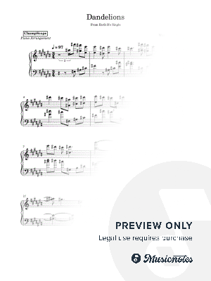 Dandelions by ChampScope - Sheet Music