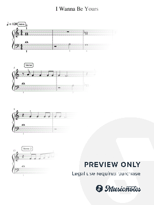 I Wanna Be Yours - Essentials by Simply Piano - Sheet Music