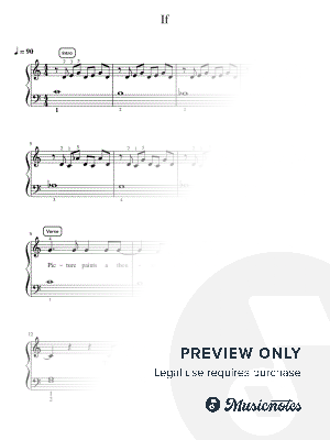 If - Intermediate by Simply Piano - Sheet Music