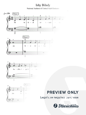 Ishy Bilady (National Anthem of United Arab Emirates) - Intermediate