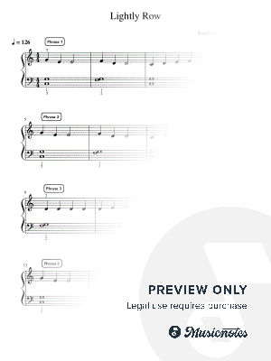 Lightly Row - Essentials by Simply Piano - Sheet Music