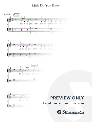 Little Do You Know - Essentials by Simply Piano - Sheet Music