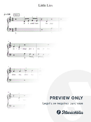 Little Lies - Essentials by Simply Piano - Sheet Music