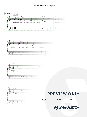 Livin' on a Prayer - Intermediate