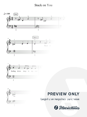 Stuck on You - Intermediate by Simply Piano - Sheet Music