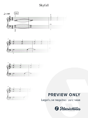 Skyfall - Intermediate by Simply Piano - Sheet Music