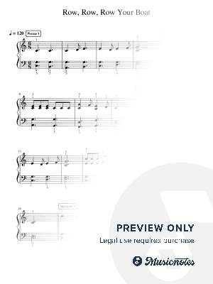 Row, Row, Row Your Boat - Pre-Advanced