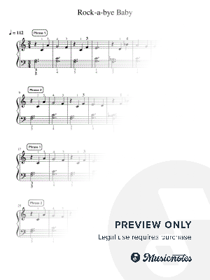 Rock- A-Bye Baby - Intermediate