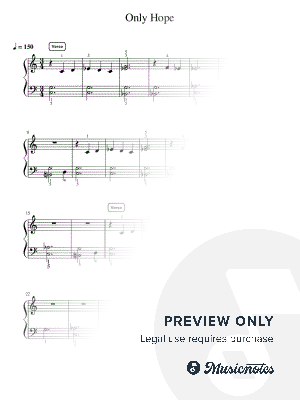 Only Hope - Intermediate by Simply Piano - Sheet Music