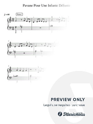 Pavane Pour Une Infante Défunte - Pre-Advanced