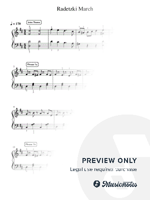 Radetzky March - Pre-Advanced by Simply Piano - Sheet Music