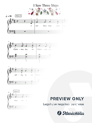 I Saw Three Ships - Pre-Advanced