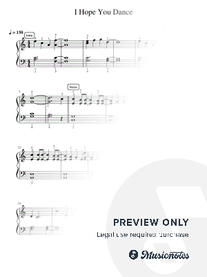 I Hope You Dance - Pre-Advanced by Simply Piano - Sheet Music