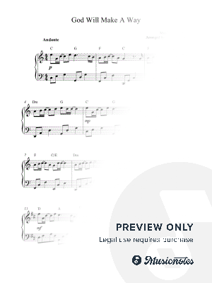 God Will Make a Way by Kaiserin Rebecca - Sheet Music