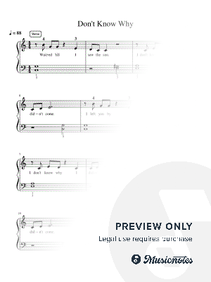 Don't Know Why - Essentials by Simply Piano - Sheet Music