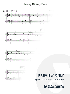Hickory Dickory Dock - Intermediate