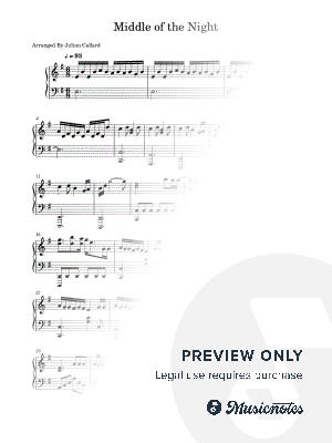 MIDDLE OF THE NIGHT by Julian Callard - Sheet Music