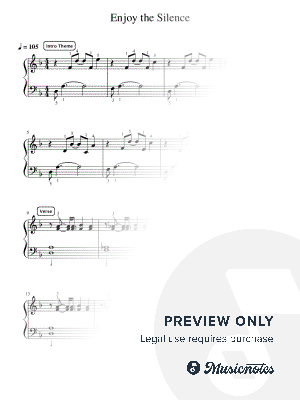Enjoy the Silence - Pre-Advanced by Simply Piano - Sheet Music