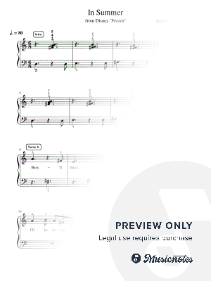 In Summer - Intermediate by Simply Piano - Sheet Music