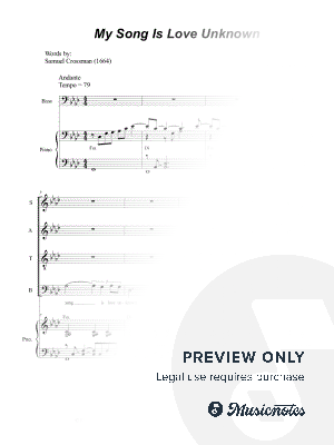 My Song Is Love Unknown (SATB) by Stephen DeCesare - Sheet Music