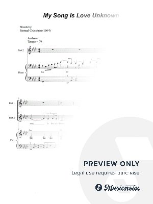 My Song Is Love Unknown (2-part choir)