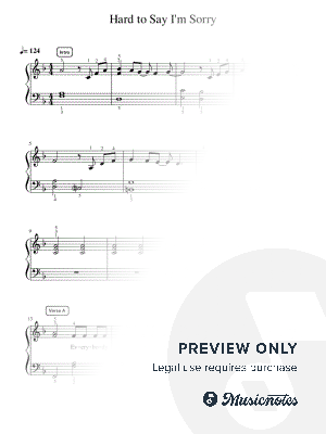 Hard to Say I'm Sorry - Pre-Advanced