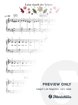 Leise Rieselt Der Schnee - Pre-Advanced