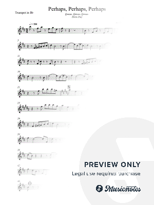 Perhaps, Perhaps, Perhaps (Quizas, Quizas, Quizas) - Trumpet by Charlene Elisha Gregory - Sheet Music