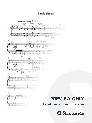 Basie Street by John Watson - Sheet Music