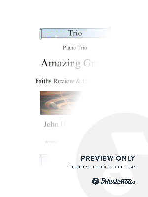 Amazing Grace (Piano Trio) by NJR Music - Sheet Music