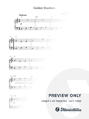 Golden Slumbers by Kaiserin Rebecca - Sheet Music