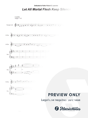 Let All Mortal Flesh Keep Silence (Bb-Trumpet solo and Piano)