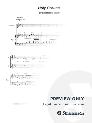 Holy Ground (Duet for Soprano and Alto solo) by Stephen DeCesare - Sheet Music