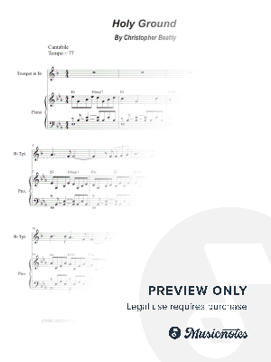 Holy Ground (Bb-Trumpet solo and Piano)