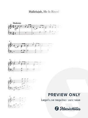 Hallelujah, He Is Risen! by Silver Piano - Sheet Music