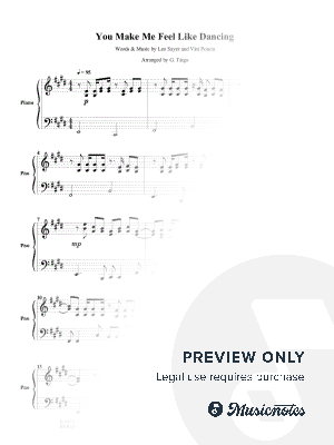 You Make Me Feel Like Dancing by Gonçalo Tiago - Sheet Music