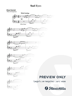 Sad Eyes by SERGE K - Sheet Music