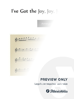 I’ve Got the Joy, Joy, Joy - Flute Solo by Lynette Auberjeunois - Sheet Music