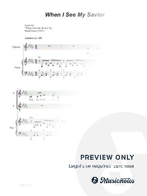 When I See My Savior (with "Were You There") (Duet for Soprano and Tenor solo) by Stephen DeCesare - Sheet Music