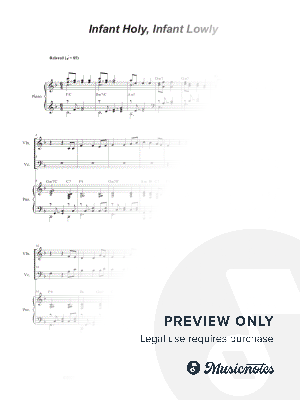 Infant Holy, Infant Lowly (Duet for Violin and Cello)