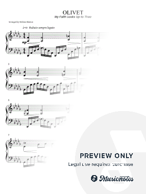 My Faith Looks Up to Thee * OLIVET by Melissa Blanton - Sheet Music